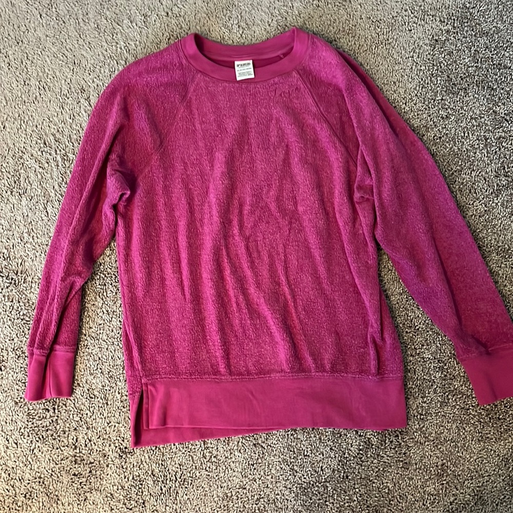Victoria’s Secret hot pink sweatshirt